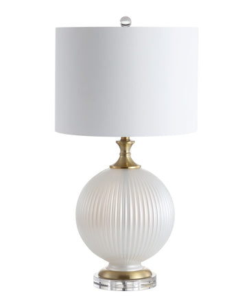 Lucette 26.5" Glass/Crystal LED Table Lamp - JONATHAN Y